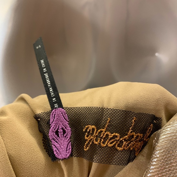 Limited edition free people silk metallic party 👗 - Picture 10 of 13